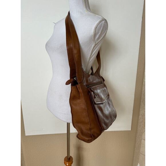 Fossil 1954 Pebble Leather Brown Purse 75082 Crossbody Shoulder Bag Adjustable - Picture 4 of 11